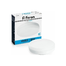Лампа светодиодная Feron LB-452 LED 9Вт GX53 дневной таблетка Лампа светодиодная Feron LB-452 LED 9Вт GX53 дневной таблетка