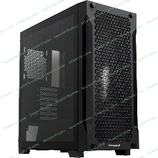 Компьютерный корпус без блока питания Case HSPD M541, Mesh Mid Tower, черный, TG, 0.7 SPCC, no fans, ATX, mATX, mITX, 170/405/210мм, 2x2.5