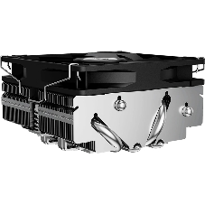Кулер для процессора PCCooler RC400-53 (125W, 4-pin PWM, 53.5мм, Al/Cu, 4x6мм, 1x92мм, 43CFM, 31.2dBA, 2700RPM, S: 1851/1700/1200/20XX/115X, AM5/AM4, silver, black)