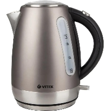 Чайник электрический Vitek VT-7025 (ST) 1850-2200 Вт/Макс объем 1.7 л/Корпус из нерж стали.Скрытый нагр элемент