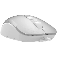 Мышь проводная A4Tech Fstyler FM26 серебристый/белый, 1600 dpi, USB, кнопки - 4