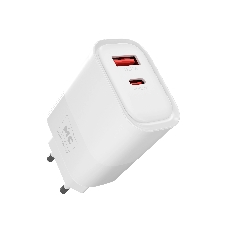 Сетевое зарядное устройство MORE CHOICE NC81i СЗУ 1USB+1Type-C 3.0A PD 20W+ QC3.0, белый