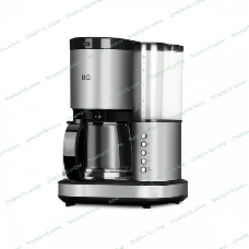 Кофеварка капельная BQ CM7002 Steel-Black со встроенной кофемолкой, исп. кофе - молотый/зерновой, 1.25 л, 800 Вт.