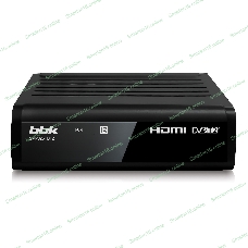 Приставка для цифрового ТВ BBK SMP025HDT2 черный, DVB-T2, DVB-T, HDMI, USB 2.0