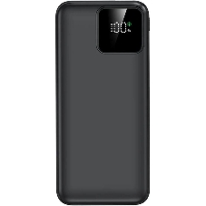 Портативный аккумулятор AKSBERRY (6900289710017) E200 Boosti быстрая зарядка PD22.5W/QC22.5W с дисплеем 20000 mAh, черный