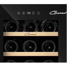 Винный шкаф Libhof GM-15 черный, 40 л, 1 отсек, 15 бут., класс A