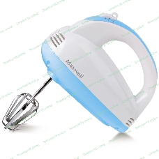 Миксер Maxwell MW-1360(W) Мощность 300 Вт.5 скорост. режимов.Номинальная потребляемая мощность 120 В