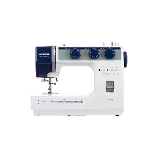 Швейная машина Janome SP903 белый/синий, электромеханическая, вертикальный качающийся, 25 операций, автоматическая петля