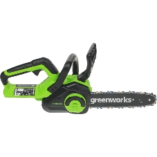 Цепная пила аккумуляторная GreenWorks G24CS25K4, 24V, 25 см, c АКБ 4А·ч и ЗУ (2007707UB)