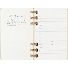Еженедельник Moleskine ACADEMIC SPIRAL DHSPK5212AMWH3 Large 150х210 мм 200 стр. кремовые страницы спираль киви