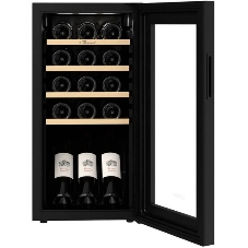 Винный шкаф Libhof GM-15 черный, 40 л, 1 отсек, 15 бут., класс A