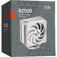 Устройство охлаждения (кулер) PcCooler RZ500 Soc-AM5/AM4/1200/1700/1851 белый 4-pin 32dB Al+Cu 250W Ret (RZ500-WHNWNX-GL)