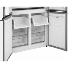 Холодильник Weissgauff WCD 450 W NoFrost Inverter белый трехкамерный 287/163л морозилка снизу, No Frost, Side by Side