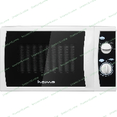 Микроволновая печь HOME HMM208AW белый, 20 л, 800 Вт, переключатели - поворотный механизм