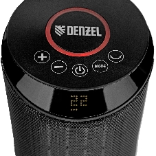 Тепловентилятор керамический Denzel DTFC-2000X, 1000/2000 Вт, 20 м2, 3 режима, пульт, Wi-Fi, термостат