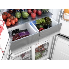 Холодильник Weissgauff WCD 450 W NoFrost Inverter белый трехкамерный 287/163л морозилка снизу, No Frost, Side by Side