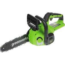 Цепная пила аккумуляторная GreenWorks G24CS25K4, 24V, 25 см, c АКБ 4А·ч и ЗУ (2007707UB)