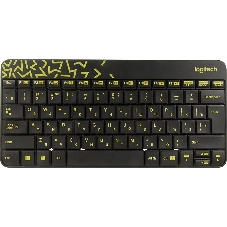 Комплект клавиатура+мышь Logitech MK240 Nano беспроводной, USB, 1000 DPI, чёрный