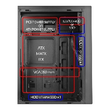 Компьютерный корпус Ginzzu A410 ATX