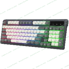 Клавиатура Oklick 731G проводная, USB Type-A, серый/белый