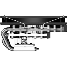 Кулер для процессора PCCooler RC600-67 (125W, 4-pin PWM, 67.5mm, Al, 4x6mm, 1x120мм, 62.5CFM, 32.5dBA, 2300RPM, S: 1851/1700/1200/115X, AM5/AM4, черный)