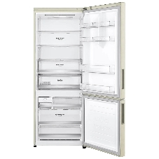 Холодильник LG GC-B569PECM бежевый глянц. двухкамерный инвертер 329/122л морозилка снизу, No Frost