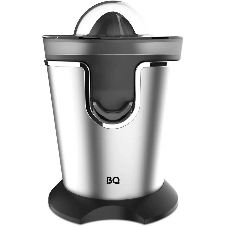 Соковыжималка BQ J1732 чёрный/серебристый, цитрусовая, 125 Вт, 250 мл, механическое
