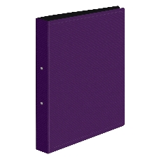 Папка на 2-х кольцах Бюрократ DeLuxe DL0740/2BBERRY A4 пластик 0.7мм кор.32мм черничный