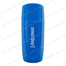 Флешка USB Smartbuy Scout Blue (SB064Gb2SCB), 64Gb, USB 2.0, R/W 15/8, синий