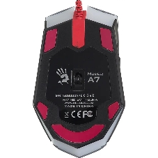 Мышь проводная A4Tech Bloody A7 черный, 4000 dpi, USB, кнопки - 8
