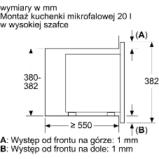 Микроволновая печь Bosch BFL623MB4 черный (встраиваемая)