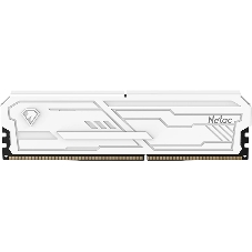 Оперативная память Netac Shadow III, DDR4, 8GB (1x8GB), 3200 MHz, CL16, с радиатором, белый