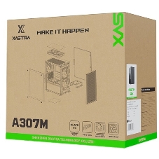 Компьютерный корпус XASTRA A307M 3BK Black mATX/Mesh/tempered glass/3x120мм PWM FC black fans/A307M-3FC12BK