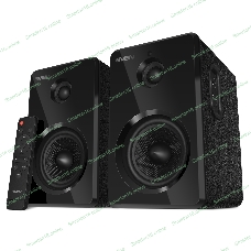 Акустическая система SVEN SPS-730 2.0 черные (2x25Вт, экокожа, USB/SD, пульт ДУ, Bluetooth)