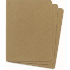 Блокнот Moleskine CAHIER JOURNAL QP423 XLarge 190х250 мм, обложка картон, 120 страниц, нелинованный, бежевый (3 шт)