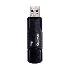 Флешка USB Smartbuy CLUE Black (SB8GbCLU-K), 8Gb, USB 2.0, R/W 20/10, черный