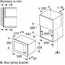 Микроволновая печь Bosch BFL623MB4 черный (встраиваемая)
