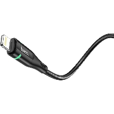 Кабель Hoco U93 Shadow iP USB (m)-Lightning (m) 1.2м черный коробка