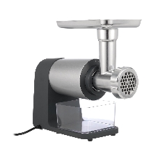 Мясорубка электрическая Centek CT-1607 серый, 3000 Вт, 3.0 кг/мин, реверс, металлический лоток, насадки - 5