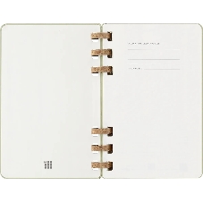 Еженедельник Moleskine ACADEMIC SPIRAL DHSPK5212AMWH3 Large 150х210 мм 200 стр. кремовые страницы спираль киви