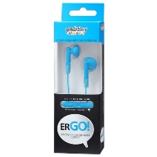 Проводные наушники Smartbuy Ergo SBH-520 синий, внутриканальные, Jack 3.5 мм, микрофон на проводе
