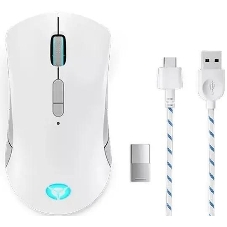 Мышь беспроводная/проводная Lenovo Legion M600 белый, 16000 dpi, радиоканал, Bluetooth, USB, кнопки - 9