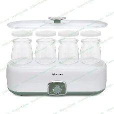 Йогуртница Kitfort KT-2006 20Вт 4б. 180 мл белый/зеленый