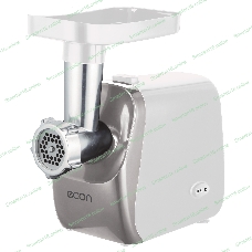 Мясорубка электрическая ECON ECO-1050MG белый, 1600 Вт, 1.8 кг/мин, реверс, защита от перегрузки, насадки - 4