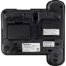 Телефон проводной Panasonic KX-TS2356RUB черный АОН,Caller ID,ЖКД,блокировка набора,выключение микрофона