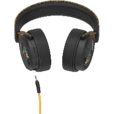 Гарнитура Bloody MR595 Renegade чёрный, беспроводная + проводная, Bluetooth/радиоканал/USB-C, до 135 ч, подсветка, съёмный микрофон