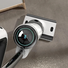 Пылесос вертикальный Deerma DEM-VX910W белый/черный, питание от аккумулятора, 230 Вт, уборка влажная/сухая, пылесборник 0.7 л, работа от АКБ max - 45 мин