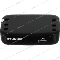 Приставка для цифрового ТВ Hyundai H-DVB460 черный, DVB-T2, DVB-T, DVB-C, HDMI, USB 2.0 х2