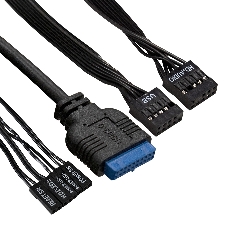 Компьютерный корпус Miditower ExeGate AA-440U-AA500 (ATX, AA500 8 см, 2*USB+1*USB 3.0, аудио, черный)