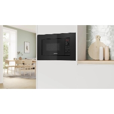 Микроволновая печь Bosch BFL623MB4 черный (встраиваемая)